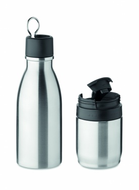 Logo trade promotional gifts picture of: 2 in 1 double wall bottle 500ml